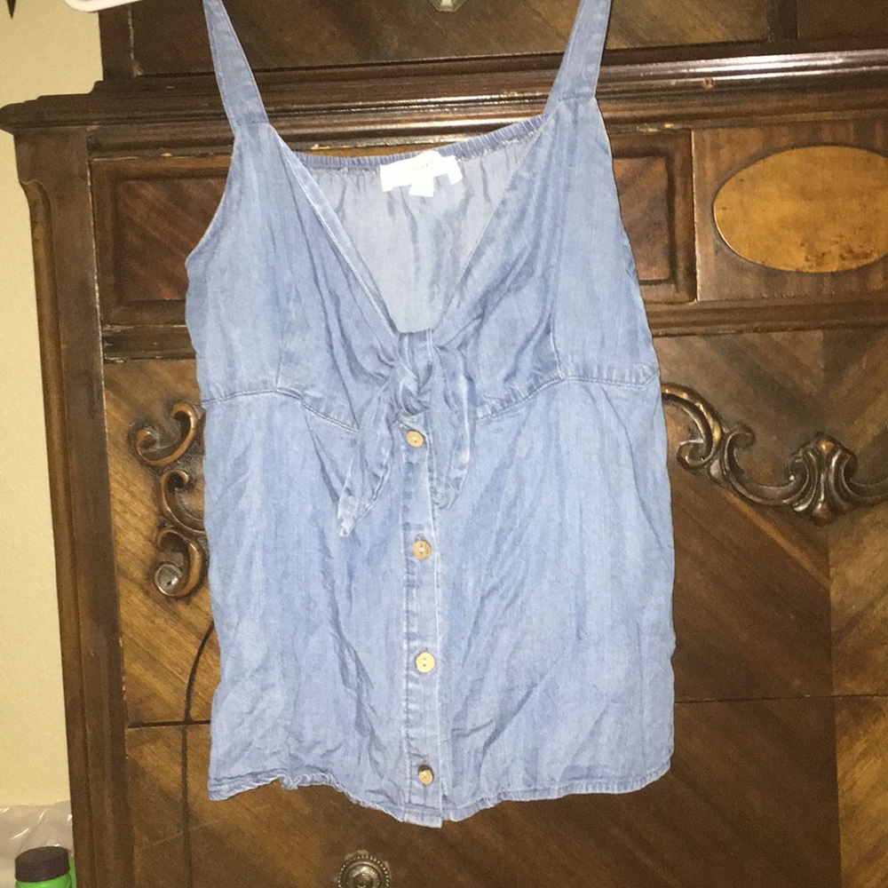 Jean Tie Top, Size Small